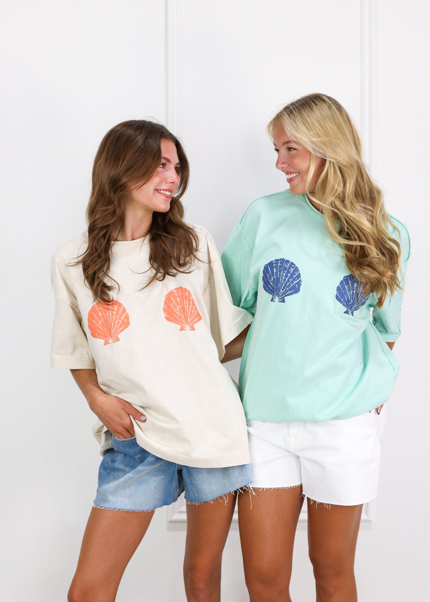 Sea Shell T-shirt Orange/Oat