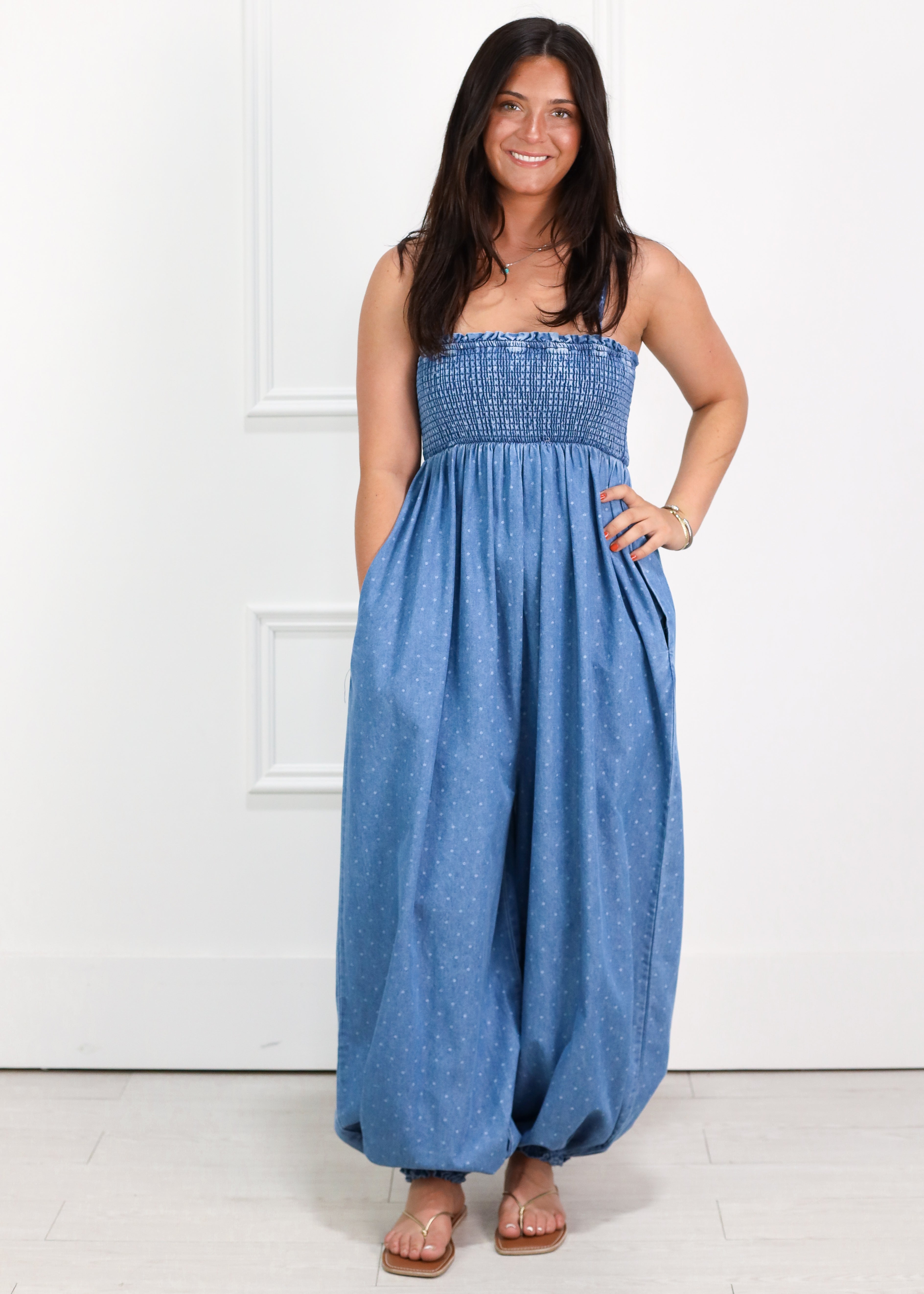 Tenley Denim Jumpsuit