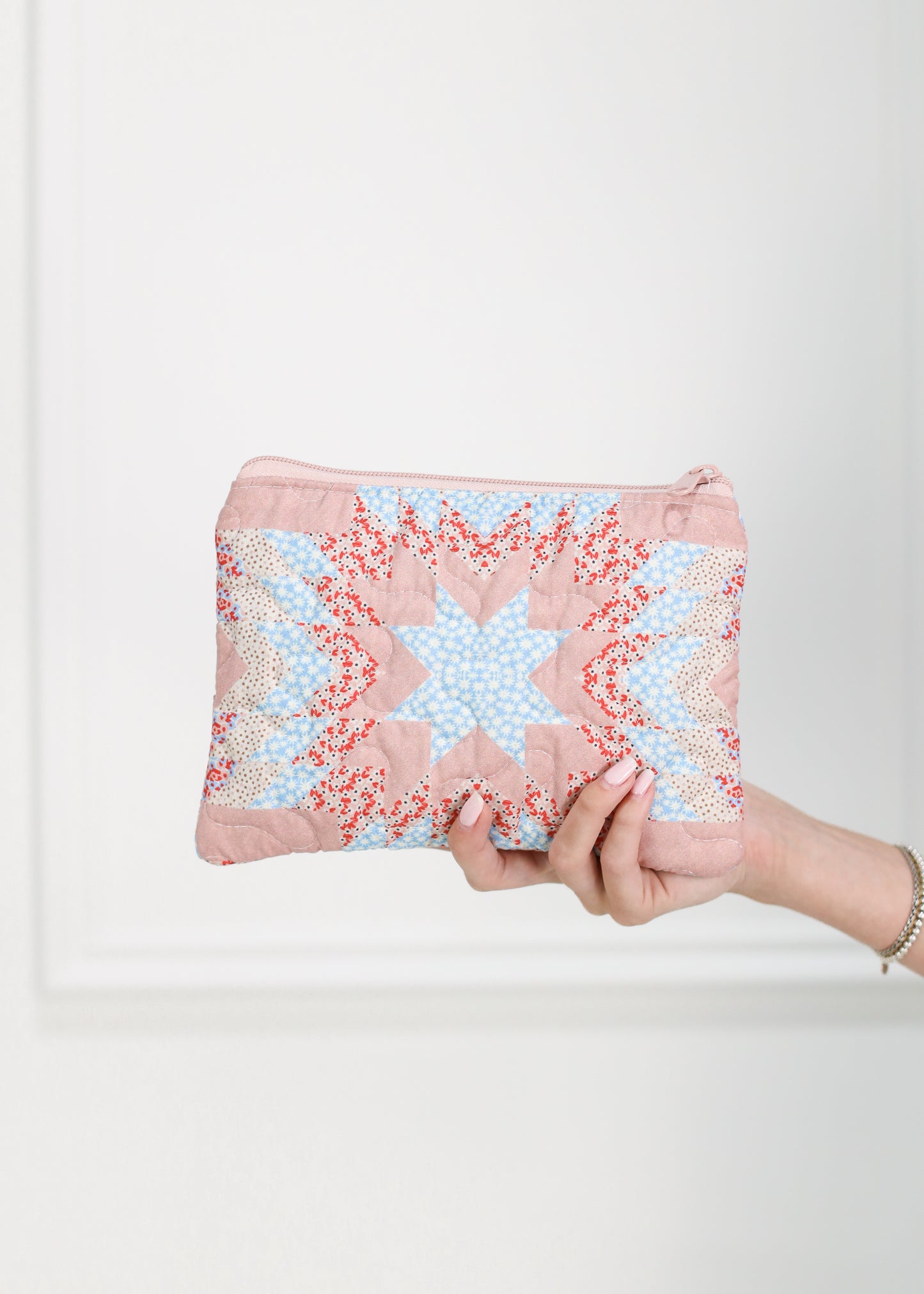 Adeline Rose Patchwork Quilted Small Tools Bag