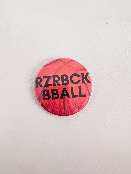 Rzrbck Bball Button 3"