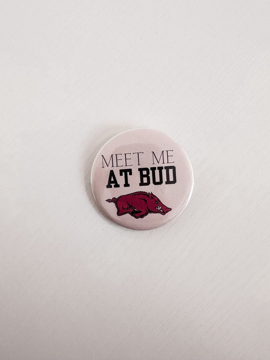 Meet Me At Bud Button 2.25"