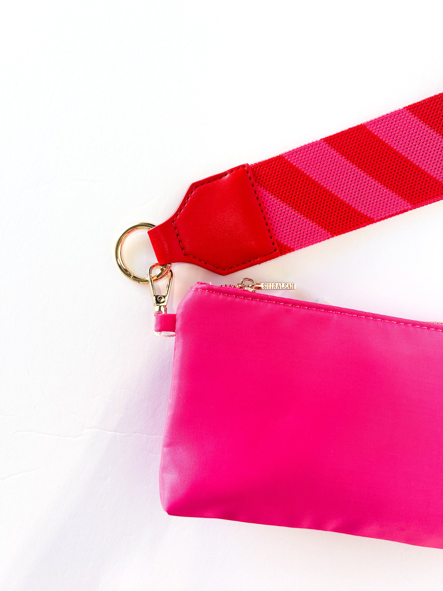 Starlet Stripe Wristlet Pink
