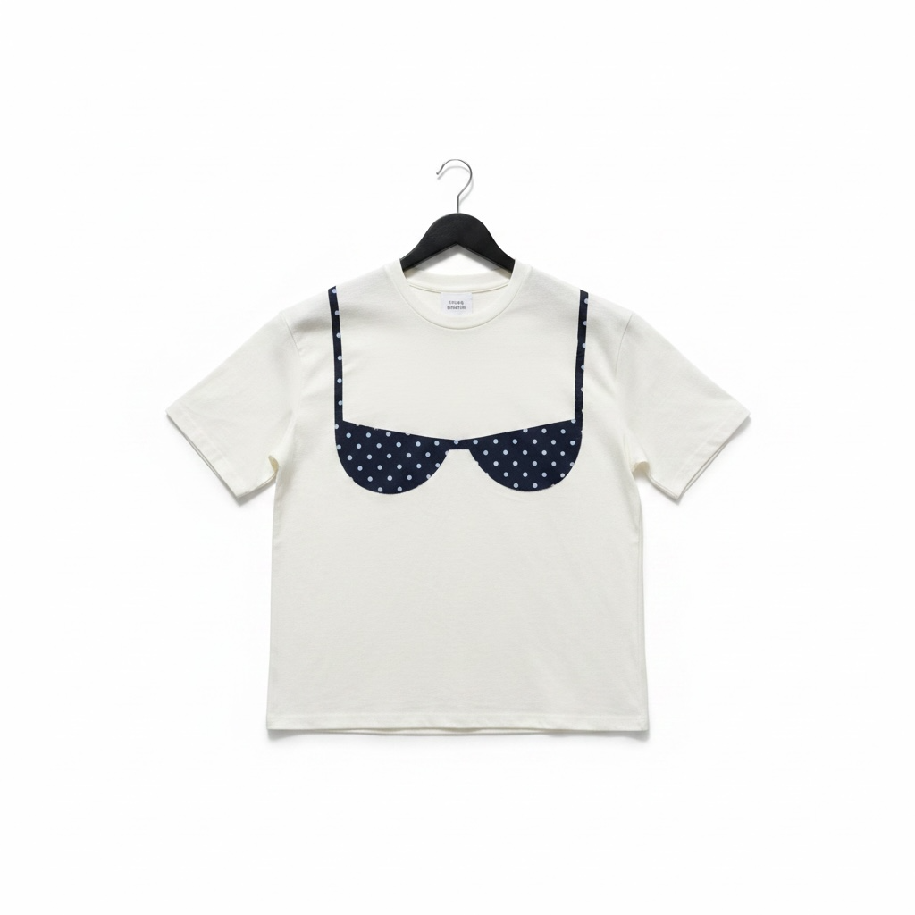 Bikini Patchwork T-shirt Navy