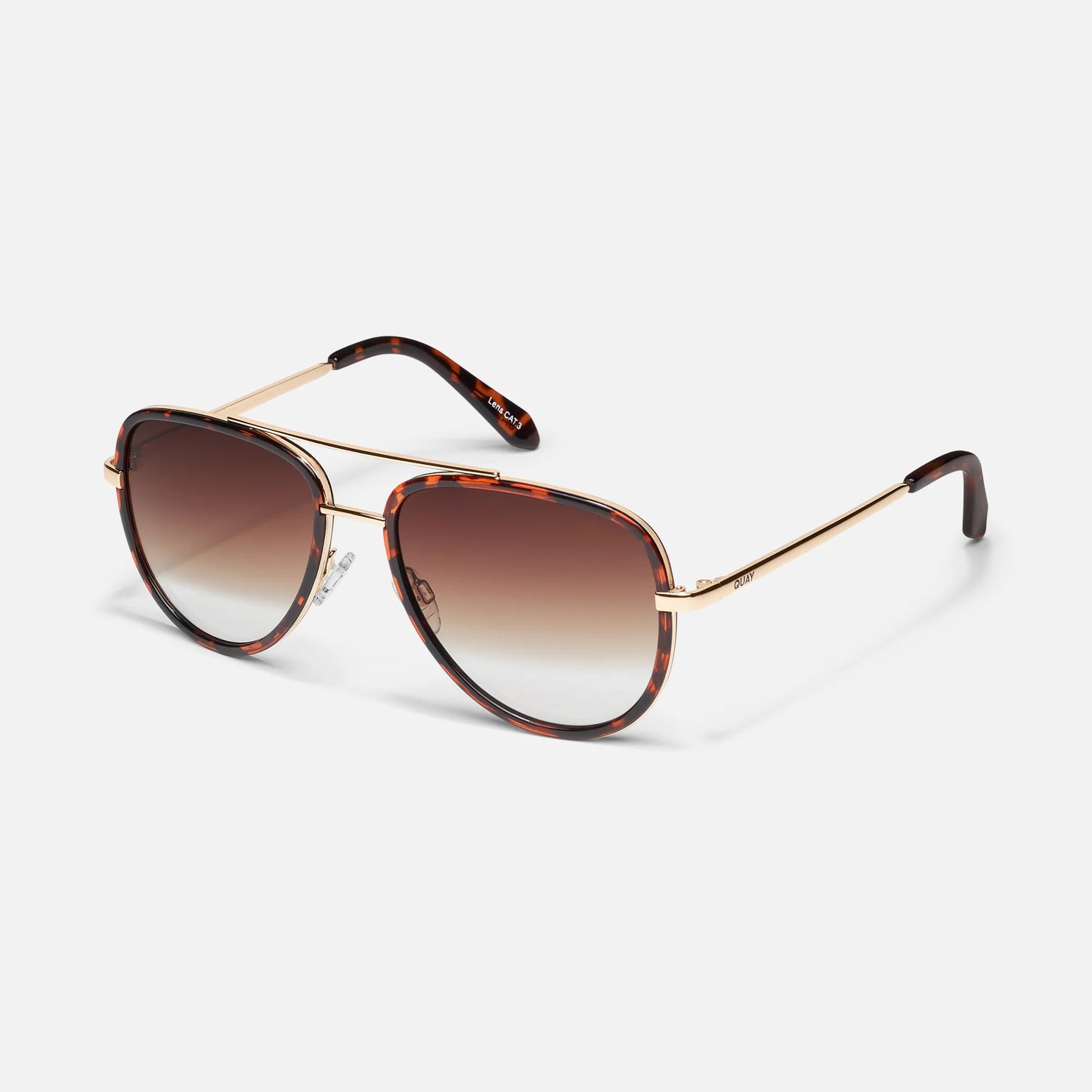 All In Mini Quay Sunglasses - Tort/Brown