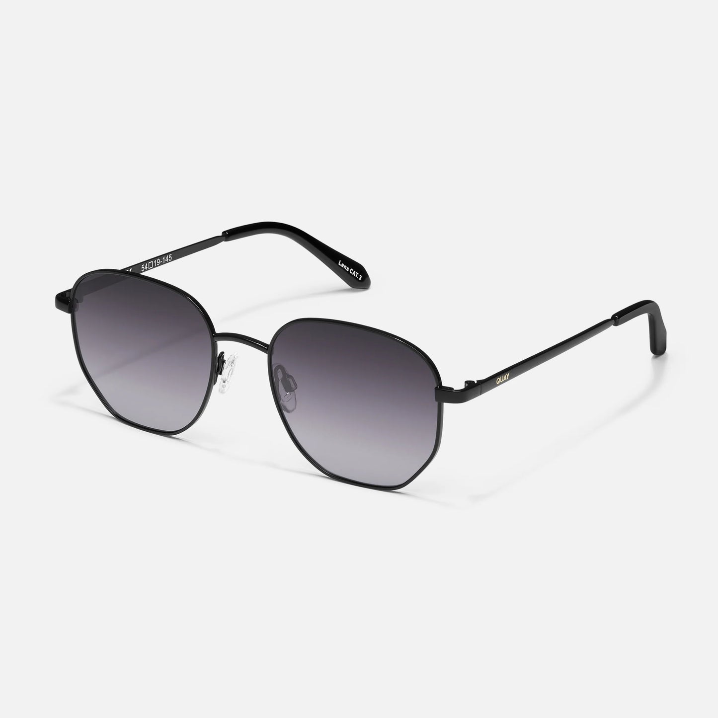 Big Time Quay Sunglasses - Black/Smoke