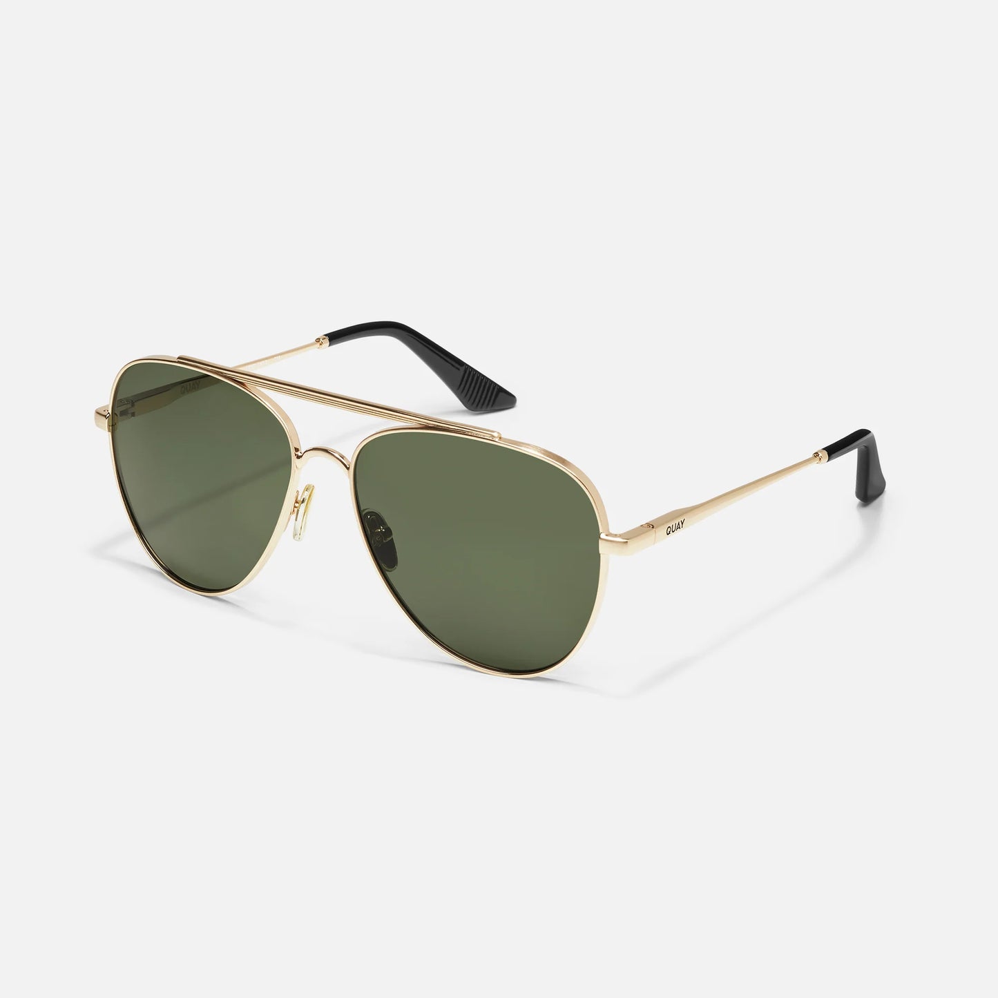 Free Fall Quay Sunglasses - Brushed Gold/Green