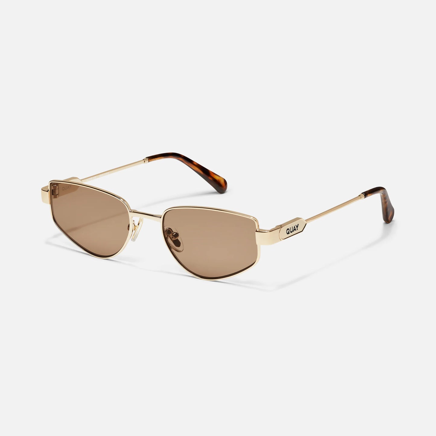 Hit Single Quay Sunglasses - Gold/Tan