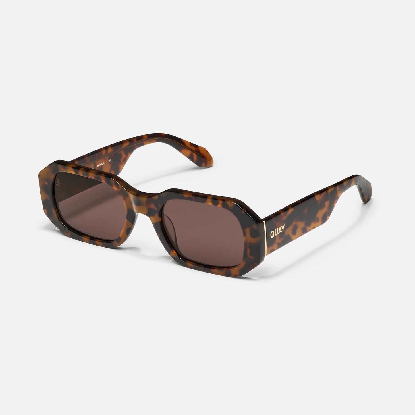 Quay Hyped Up Sunglasses - Coffee/Tort