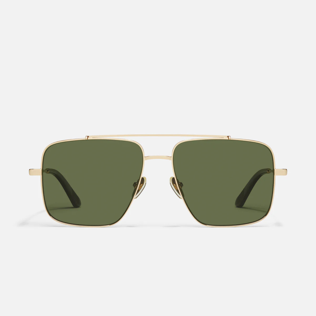 Level Out Quay Sunglasses - Gold/Green