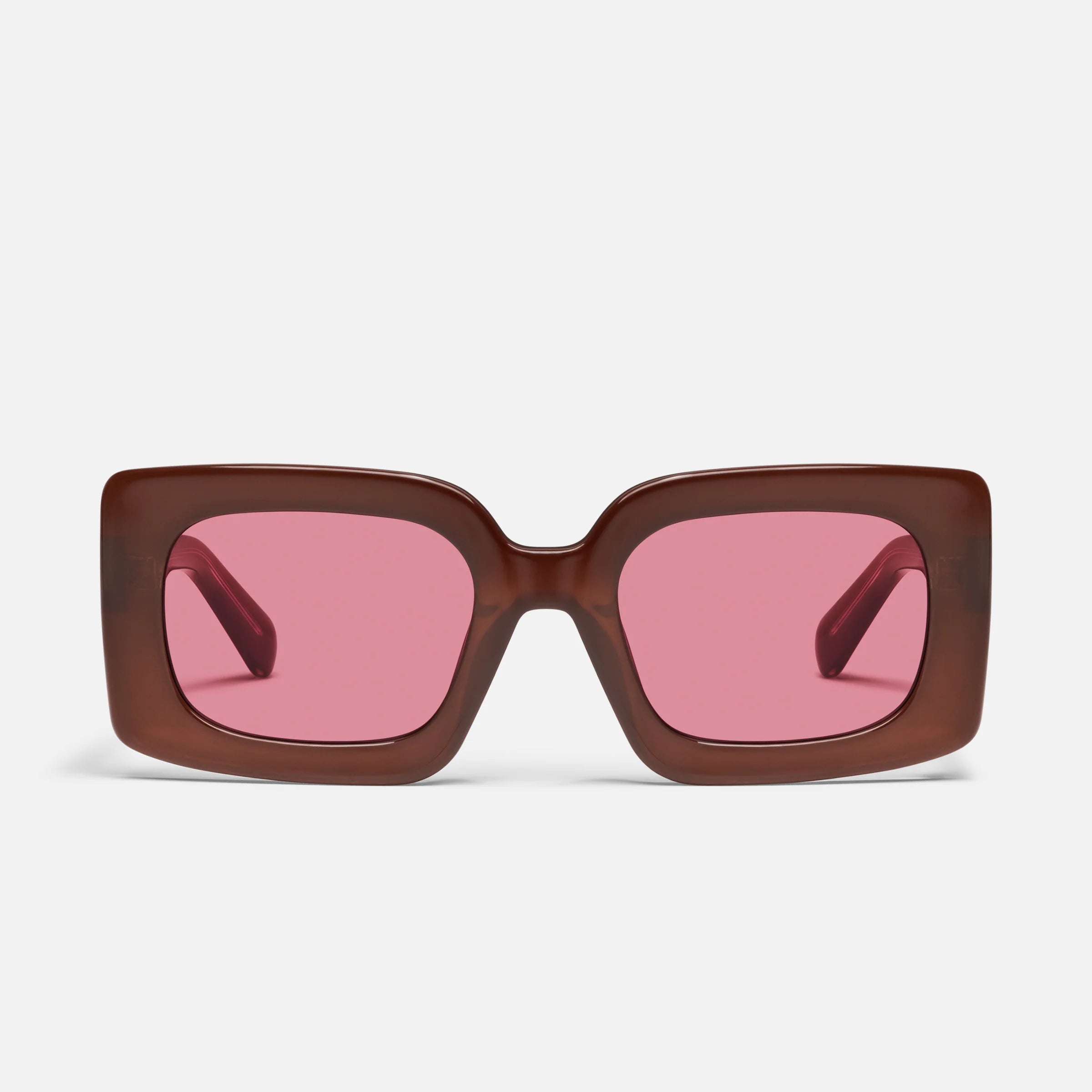 Talk Show Quay Sunglasses - Brown/Magenta – Clothe Boutique display picture 2