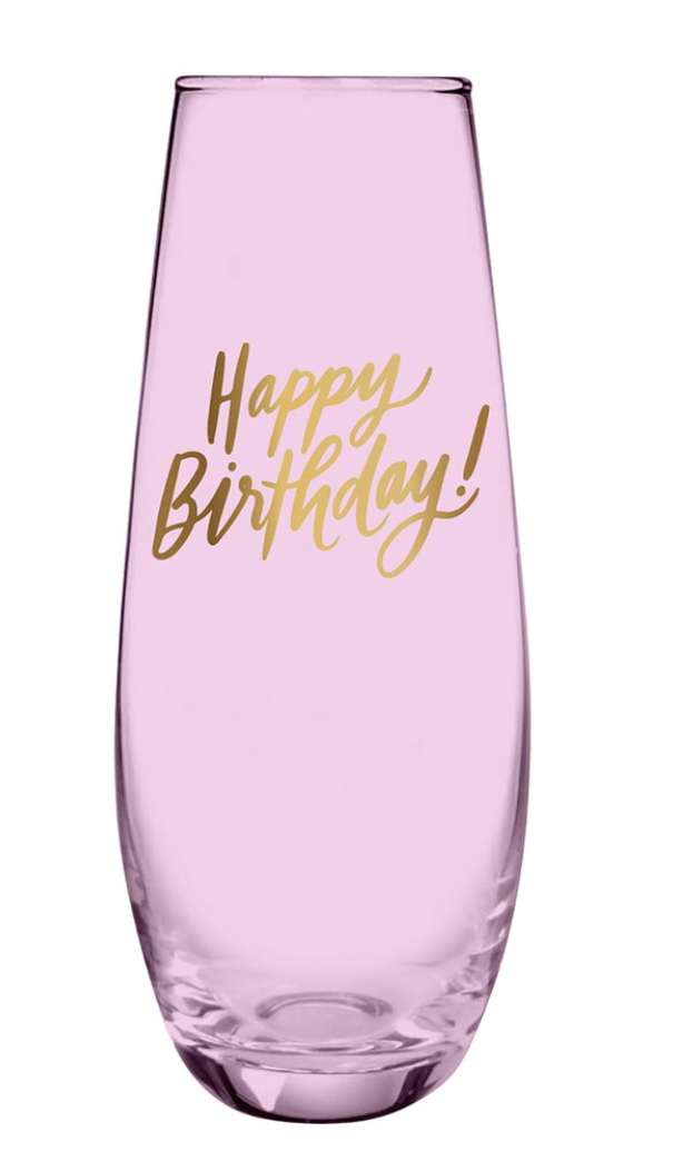 Happy Birthday Champagne Glass
