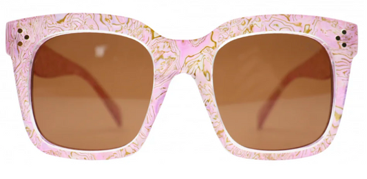 Waverly iSea Sunglasses - Pink Swirl/Brown