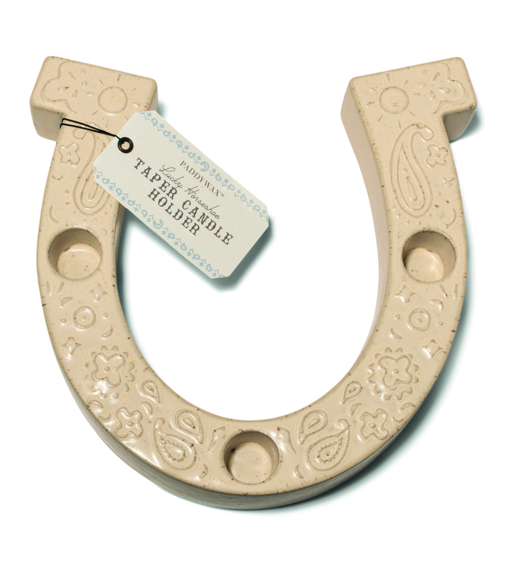Horseshoe Taper Holder Ivory