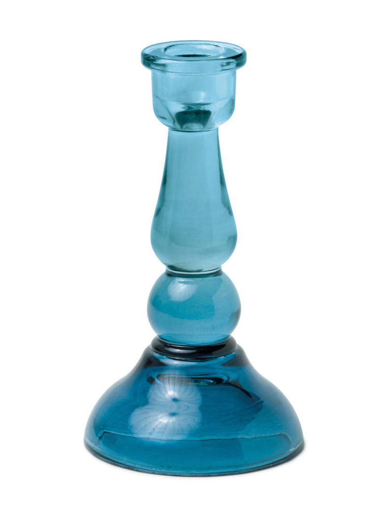 Blue Taper Holder