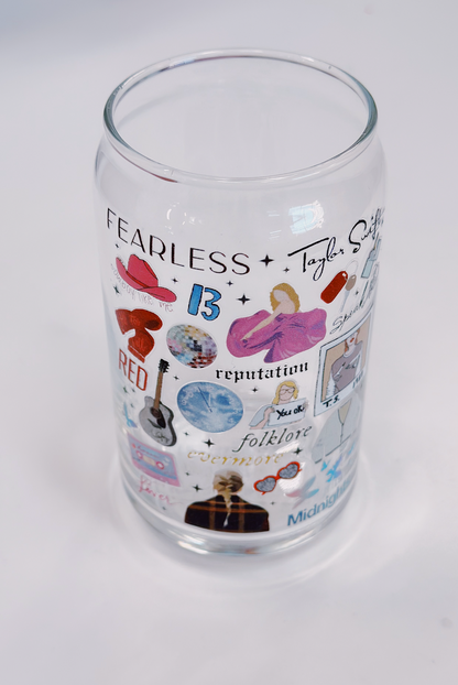 Taylor Swift Glass Cup - Restocked!