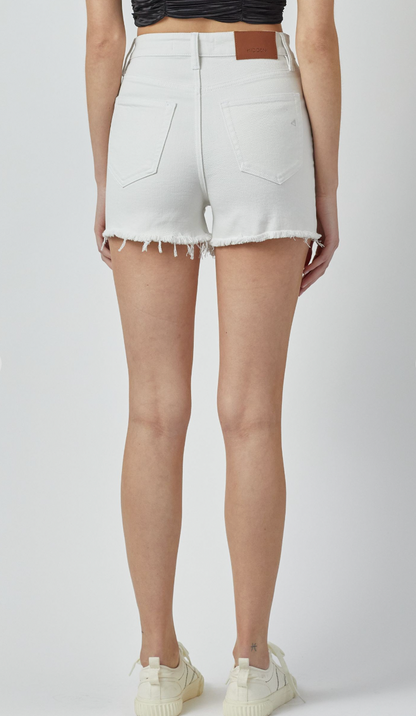 Sea Salt Frayed Jean Shorts