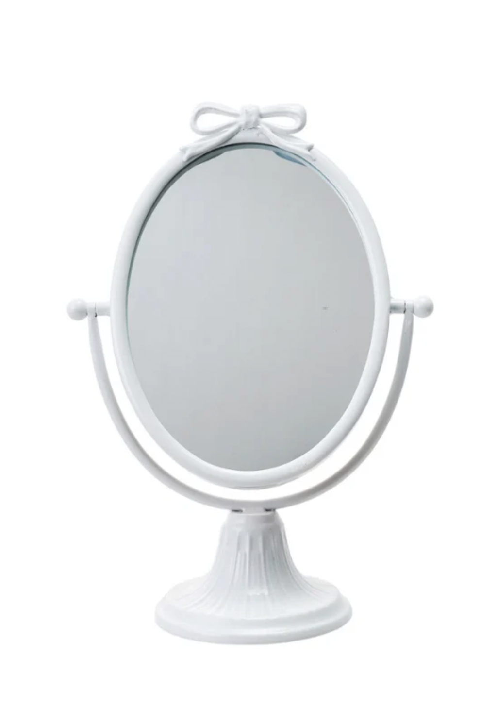 White Bow Metal Mirror