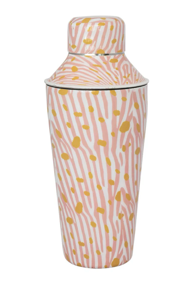 Zebra Print Cocktail Shaker