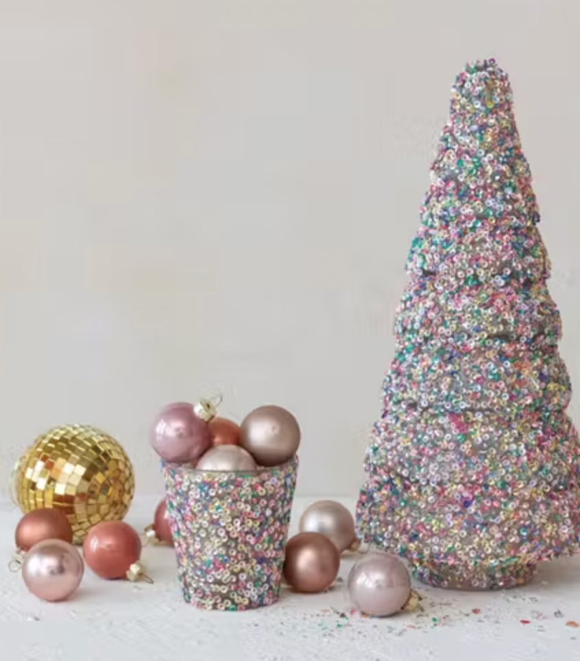 Sequin Glass Tree M