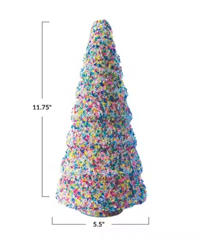 Sequin Glass Tree M