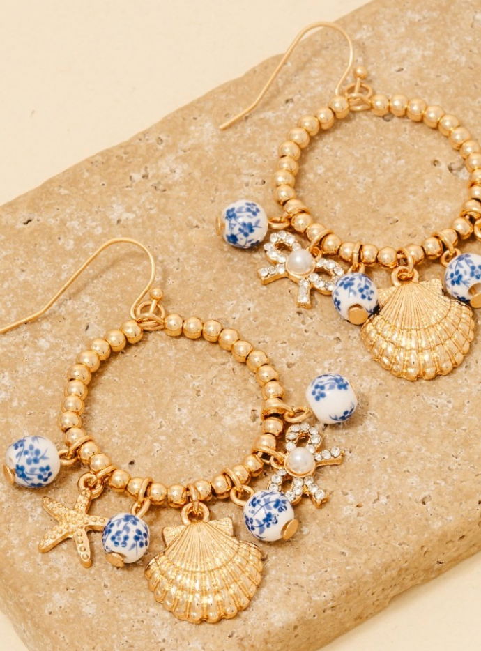 Sea Life Charm Earrings