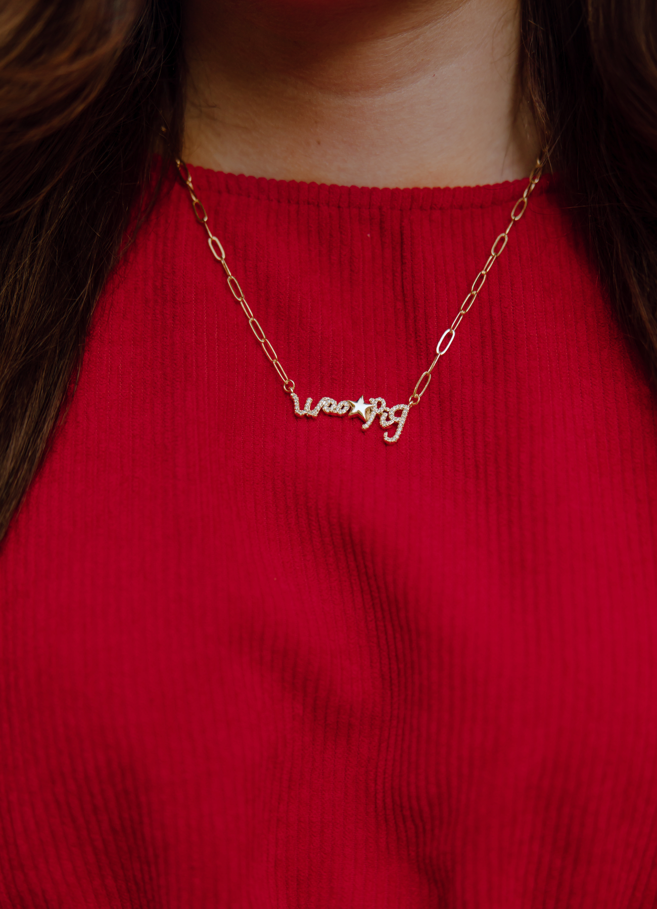 Woo Pig Star Necklace Clothe Boutique