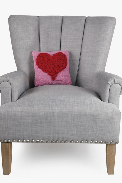 Looped Heart Pillow