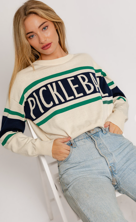 Pickleball Crew Neck Sweater
