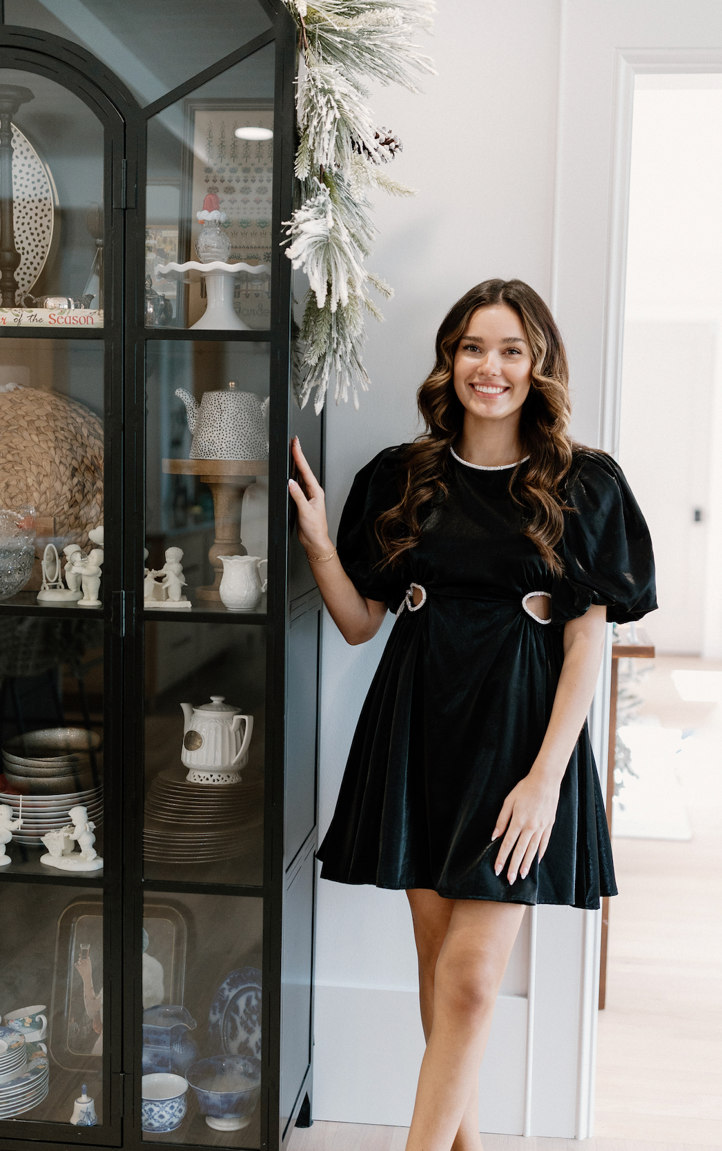 Lola Sparkle Trim Dress Black