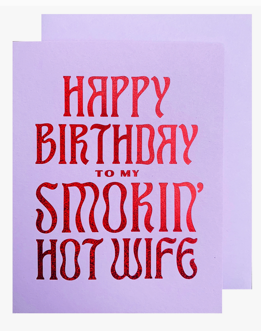 Smokin' Hot Wife Card