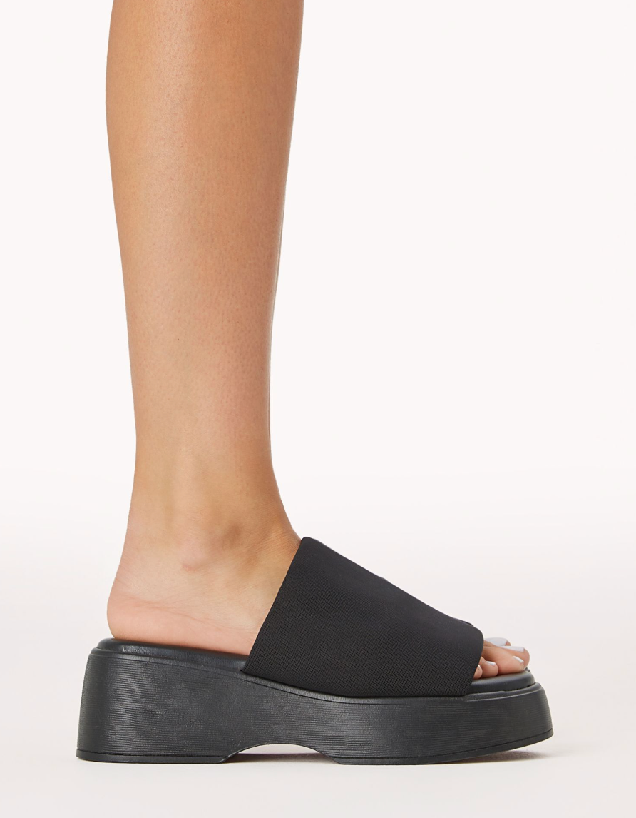 Naila Billini Black Platform Heels