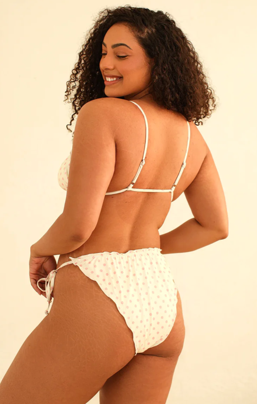 Love Affair Bikini Bottom Dotted Pink