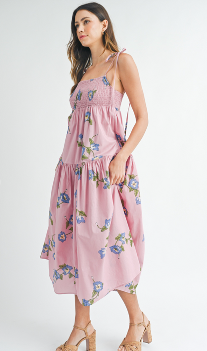 Chloe Floral Midi Dress