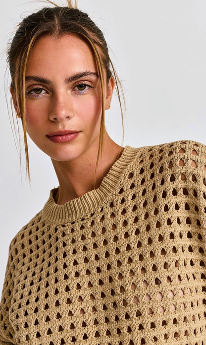 Alina Cropped Crochet Top