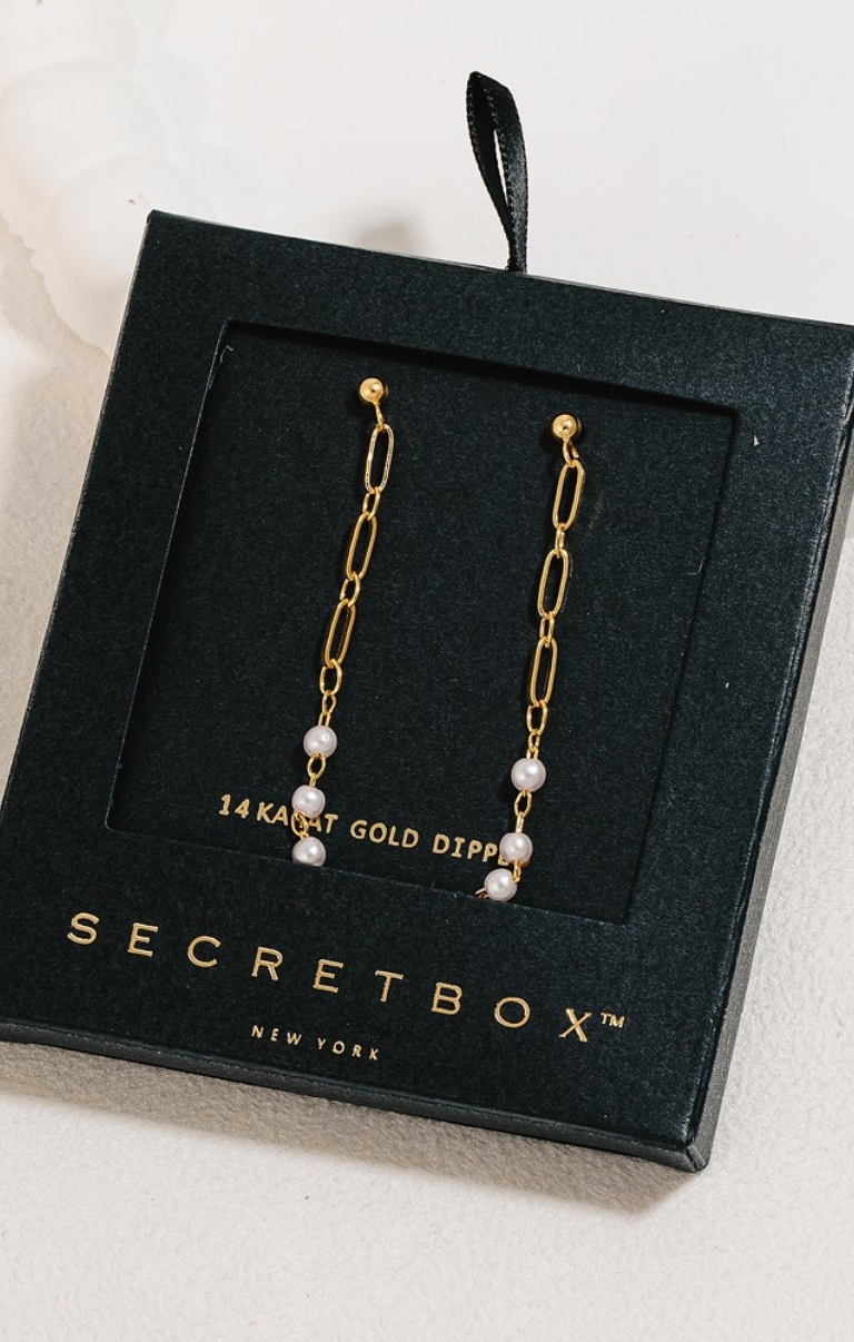 Pearl Chain Earrings