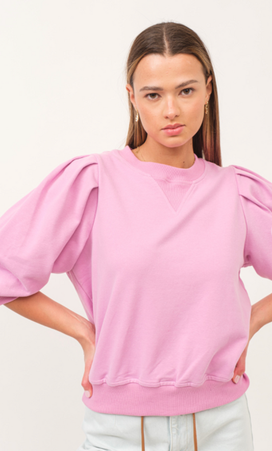 Orchird Puff Sleeve Top