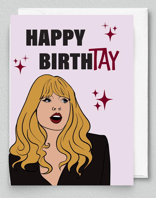 Taylor Swift Happy Birthday Card