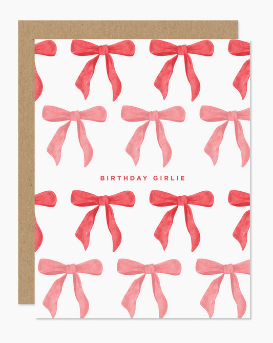 Birthday Girlie Bow Card