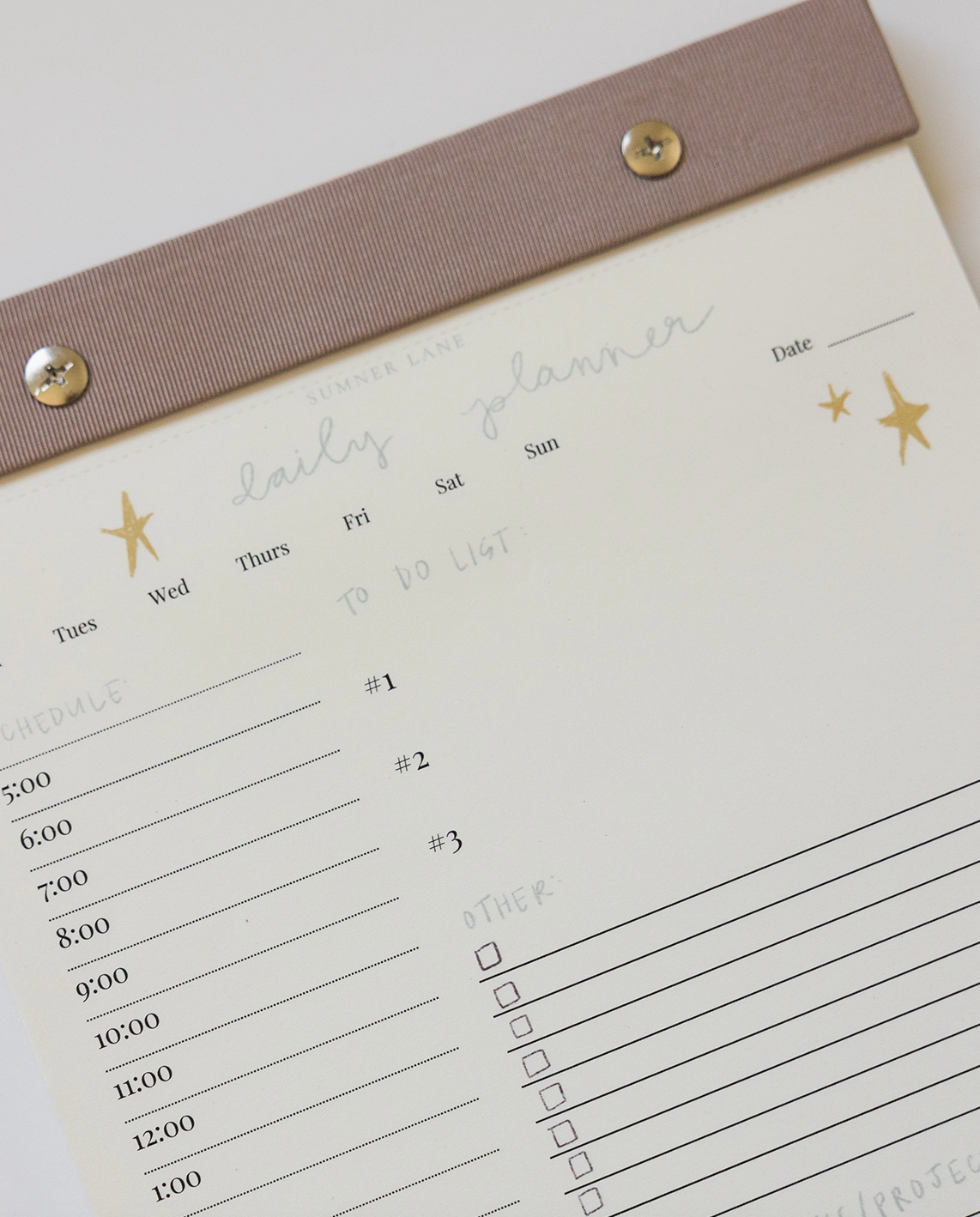 Daily Planner Notepad