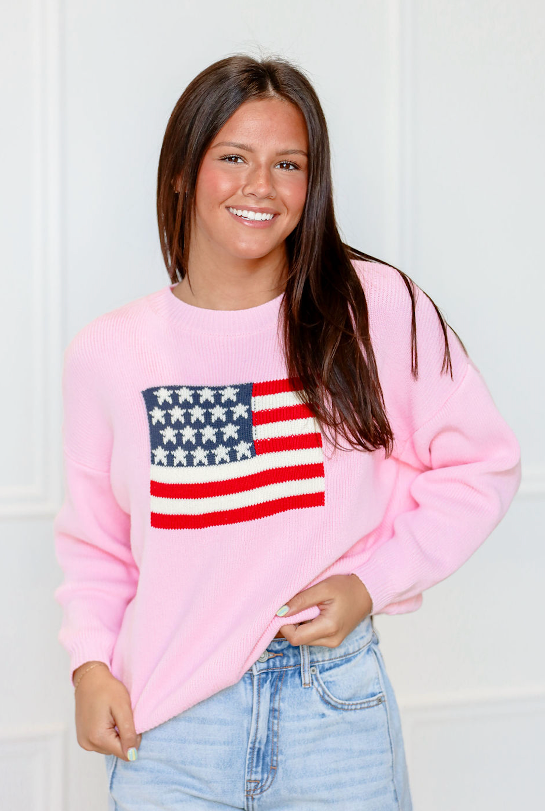 Pink Flag Sweater