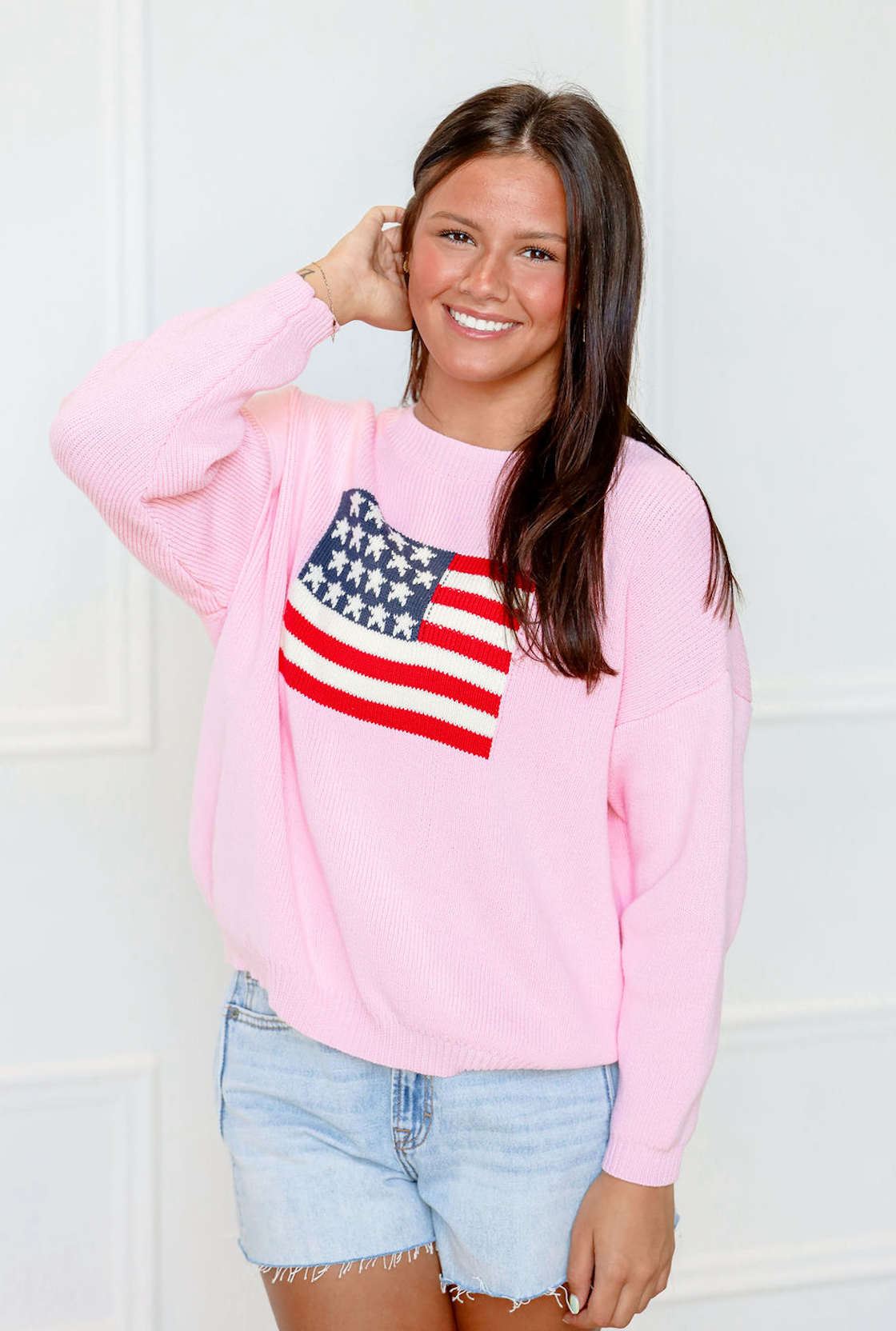 Pink Flag Sweater