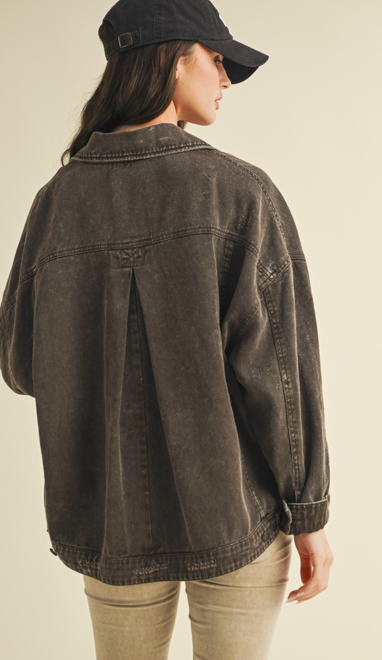 Coffee Denim Jacket
