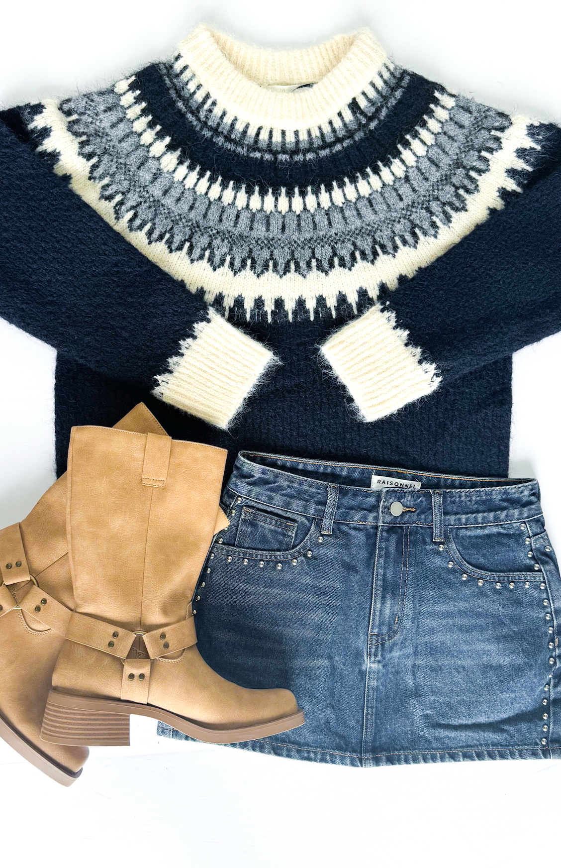 Navy Fair Isle Sweater