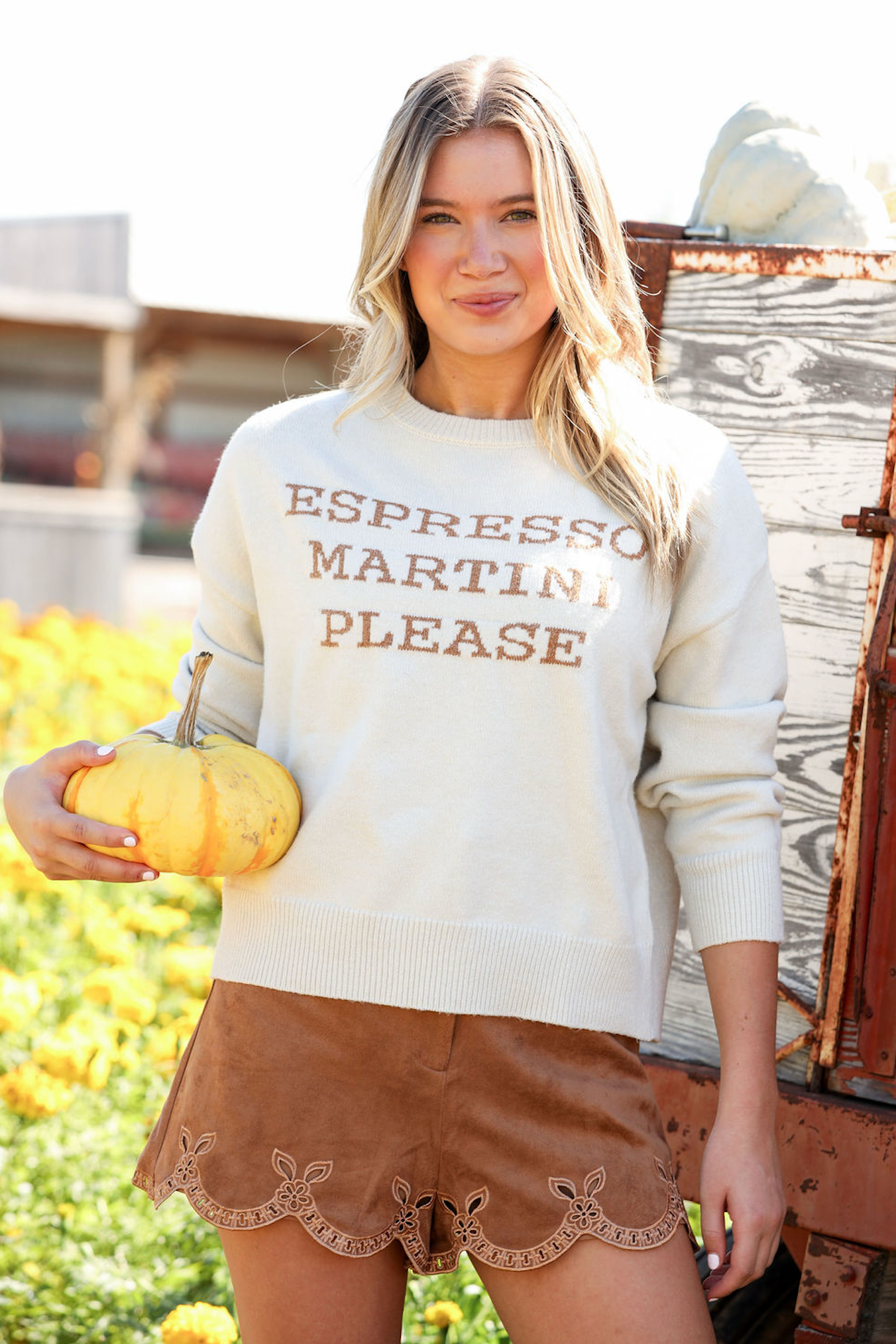 Espresso Martini Please Sweater Top