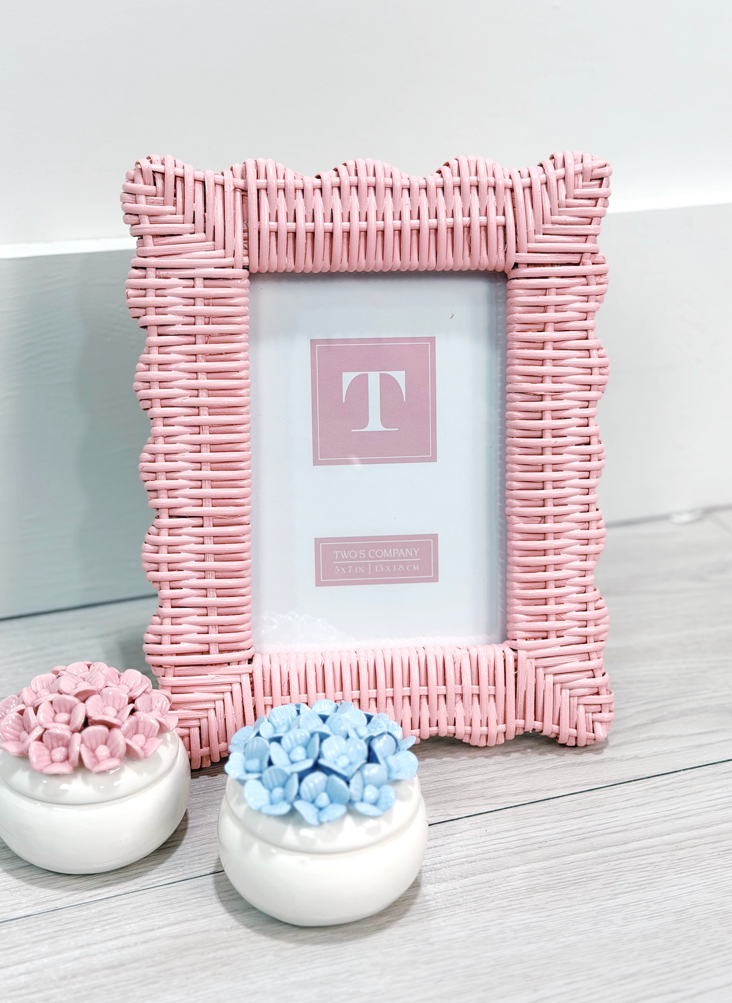 Hydrangea Trinket Box Blue - Clothe Boutique