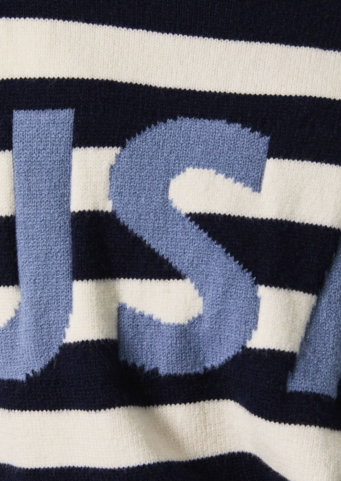 USA Navy Stripe Crewneck