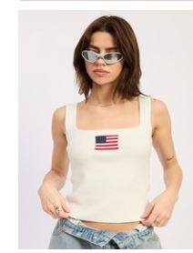 Flag Knit Top