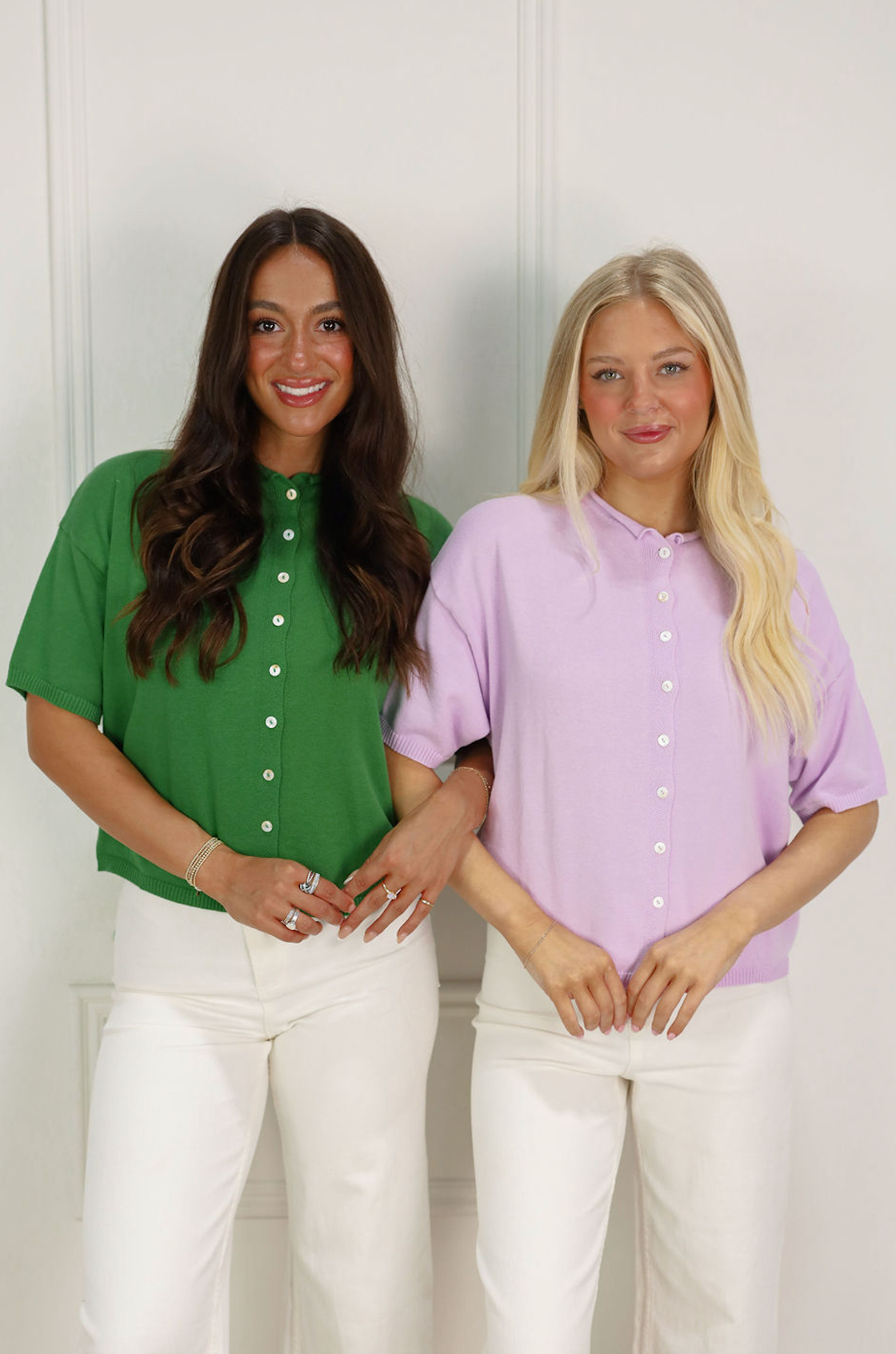 Short Sleeve Cardi Lilac