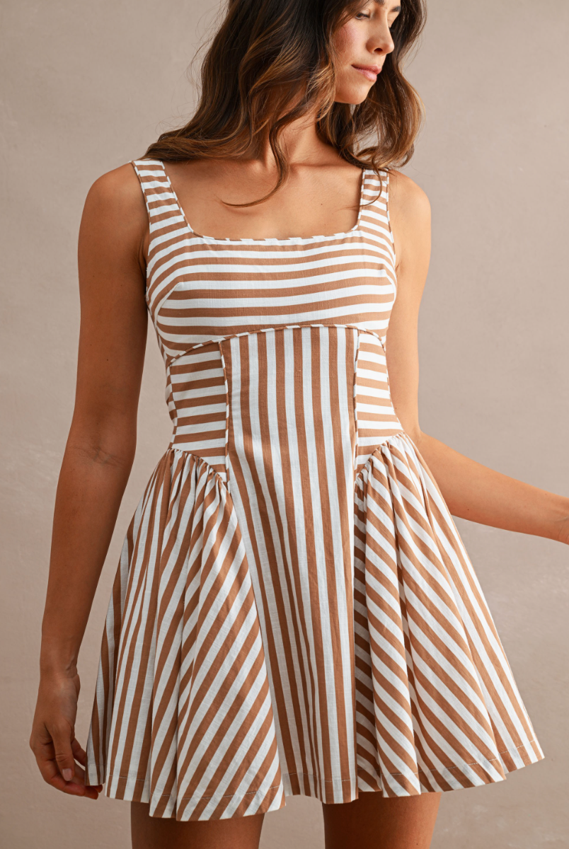 Savi Striped Mini Dress