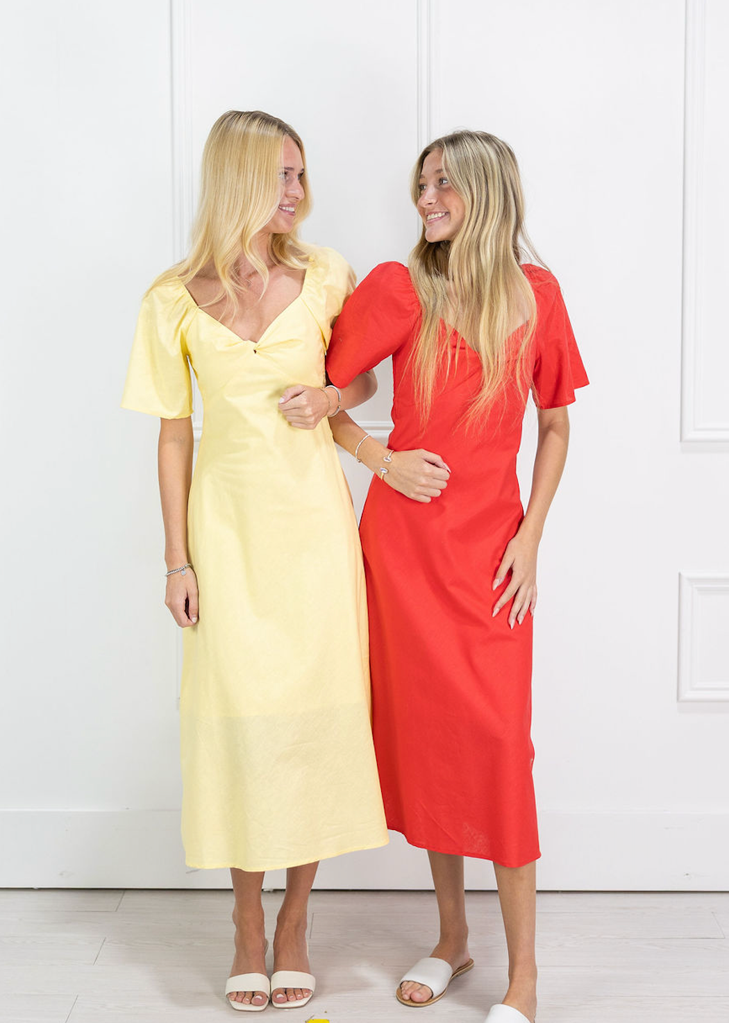 Janet Midi Dress Yellow